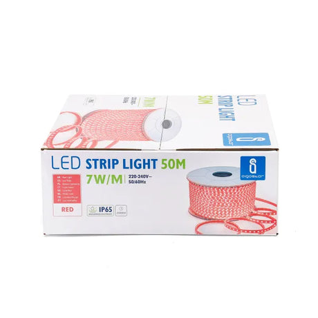 Lichtslang rood, 50 meter, 120 LEDs/meter