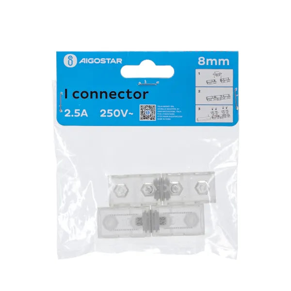 Lichtslang connector 2 stuks 230V AC - compleet