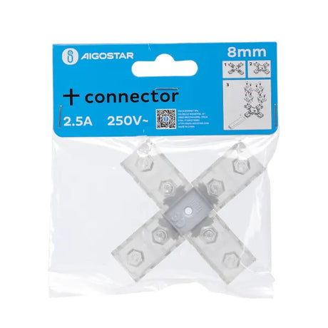 Lichtslang kruis-connector 230V AC, compleet