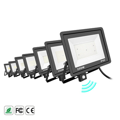 Projecteur LED 30W - 30 pièces - 3.000 lm - Blanc froid 4000K - Grand angle 120° - Détecteur de mouvement - IP65 - Lampe extérieure & éclairage de façade - Garantie 2 ans