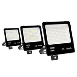 LED Schijnwerper 200W - 30.000 lm - Koelwit 4000K - 150 lm/W - 90° - Bewegingssensor - Lifud driver - IP66 - Terrein- & Gevelverlichting - 5 jaar garantie