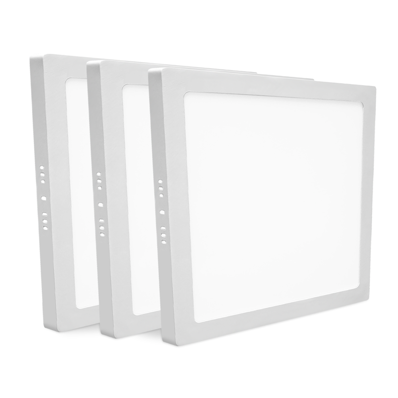 LED Opbouwpaneel vierkant 170×170mm 12W - Warmwit 3000K - 1020 lm - 120° - IP41 - CRI80 - 20 stuks - 230V