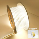 COB LED Lichtslang 230V - Warmwit 3000K - 10W/m - 1000lm/m - IP65 - Snijbaar - 50m rol