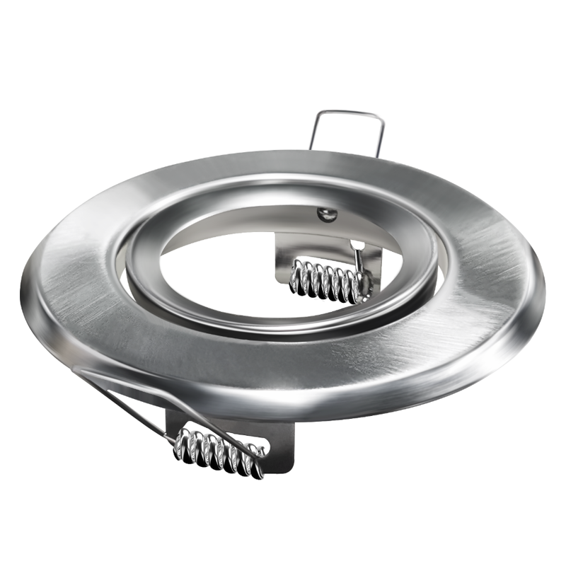 Armatuur rond zilver