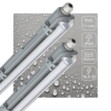 Réglette LED TL IP65, 3060 lumens – 16,5 W – Blanc froid 4000 K – 150 cm – Étanche – 2 pièces