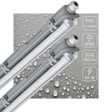 LED Vochtbestendig armatuur 150cm - 2880 lumen - 24W - Daglichtwit 6500K - IP65 - Inclusief LED buis - 2 stuks