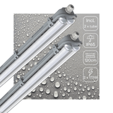 2 PACK - LED's Light LED TL dubbel armatuur 120 cm - Compleet met 2 LED TL buizen 120 cm - 4320lm