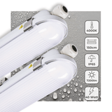 LED TL Armatuur 7200 Lumen - 40W - Koelwit - IP65 Waterdicht - 150cm - 2 stuks
