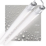 LED TL Armatuur 1900 lumen - 18W - Koelwit 4000K - IP65 Waterdicht - 120cm - 2 stuks