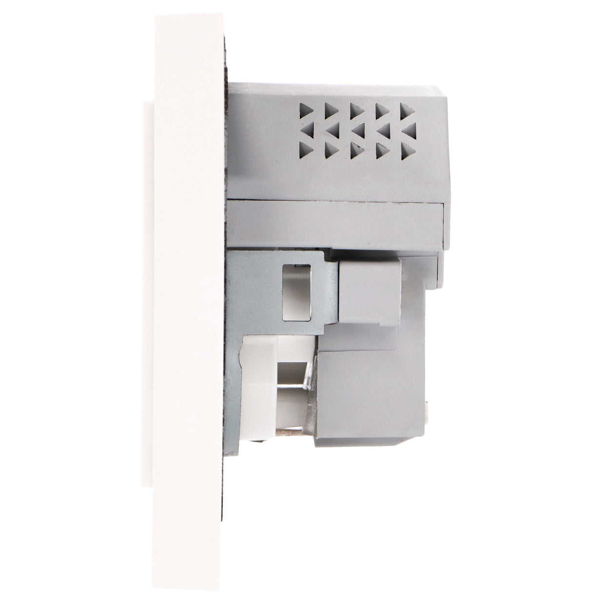 Prise murale avec chargeur rapide USB-C et USB-A - 3680 W - universelle 55 x 55 mm - Blanche