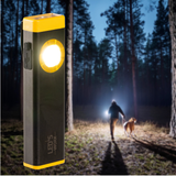 LED Zaklamp Oplaadbaar - 300 Lumen - Dimbaar - Koelwit 5000K - Zoomfunctie - Compact