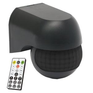 Détecteur de mouvement 2-en-1 LED's Light avec télécommande - détecte la pénombre et les mouvements - Noir