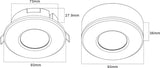 LED's Light Plafond Bewegingsmelder - Bewegingssensor en daglichtsensor - 360 graden detectie - 8 meter bereik