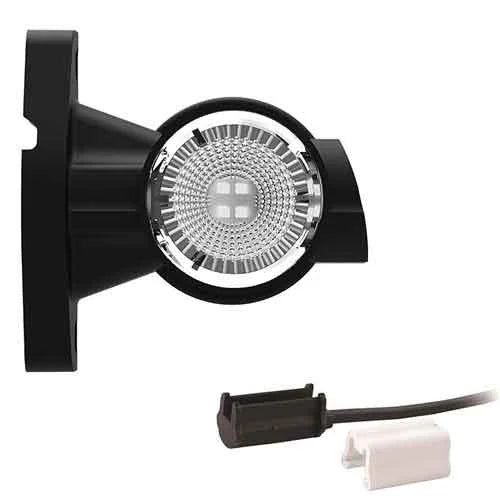 Feu de gabarit LED gauche | tige courte | 12-24v | connecteur 1,5mm² | M10BV-921RWA