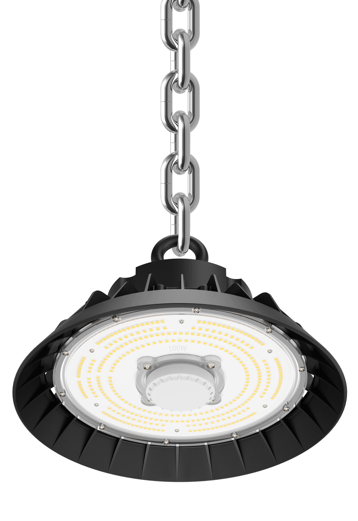 UFO LED Highbay Sensor 100W 14000lm - Warmwit 3000K - Bewegingssensor - Dimbaar 0-10V - IP65 - 230V