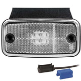 LED markeringslicht wit | 12-36v | 0,75mm². connector | M10MV-660W
