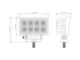 Lampe de travail LED 24 watts OLLSON Heavy Duty