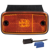 LED markeringslicht amber | 12-24v | 0,75mm². connector | M10MV-660A