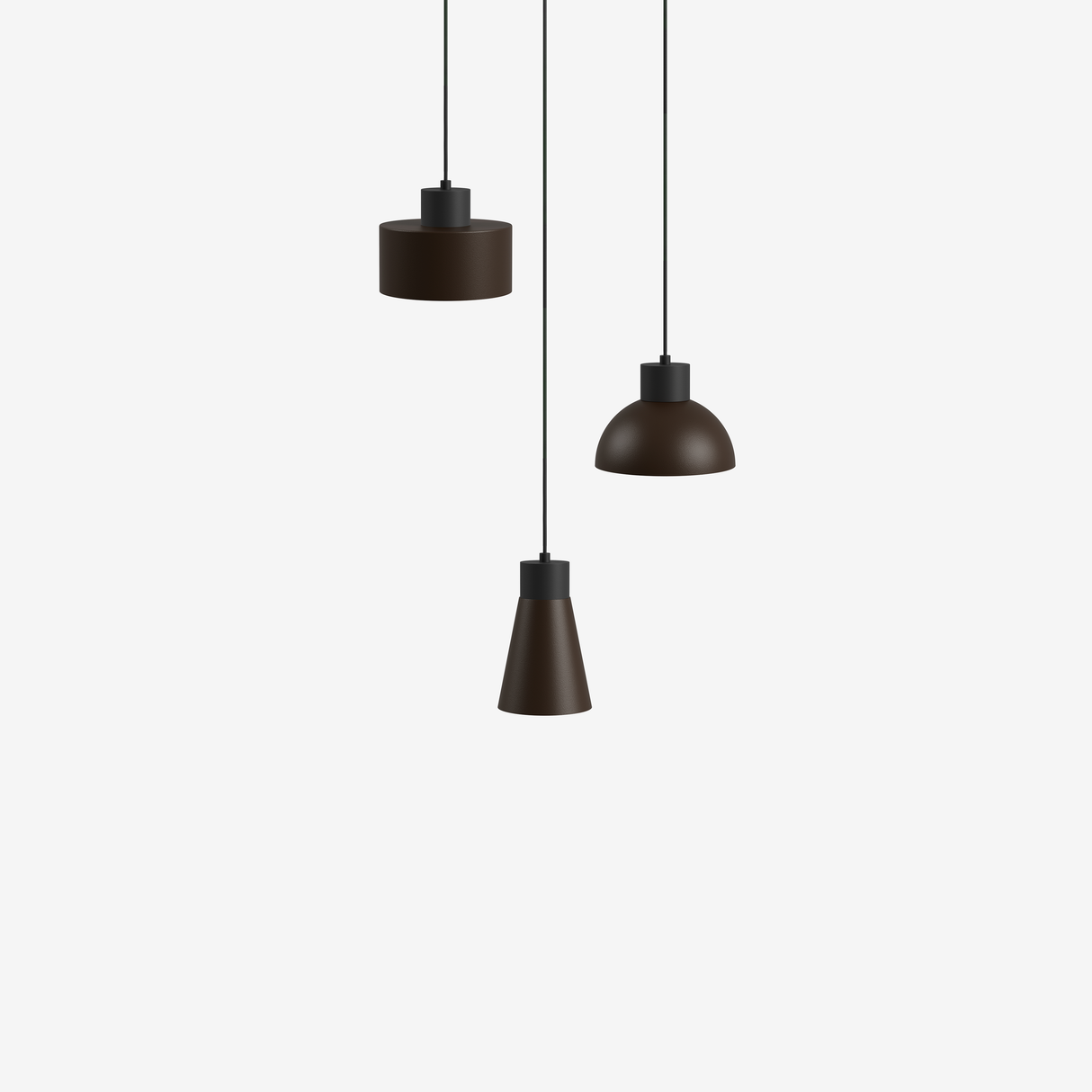 Switch 3L - Cacao - Hanglamp - 11 kleuren, 12 kappen
