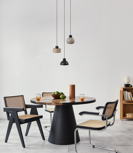 Switch 3L - Sandstone Noir - Suspension - 11 couleurs, 12 abat-jour