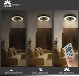 LED plafondventilator 3D Air premium 4300 lumen - 37W - instelbaar 2000K-4000K - afstandsbediening - Lumileds - 60cm - zwart/wit