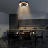LED plafondventilator 3D Air premium 4300 lumen - 37W - instelbaar 2000K-4000K - afstandsbediening - Lumileds - 60cm - zwart/wit
