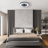 LED plafondventilator 3D Air premium 4300 lumen - 37W - instelbaar 2000K-4000K - afstandsbediening - Lumileds - 60cm - zwart/wit