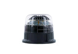 LED R65 zwaailamp amber/transp. 12/24v 3-boutsmontage, enkel | D14752