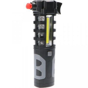 LED noodverlichting auto oplaadbaar - 210 lumen - met noodhamer en gordelsnijder - 2 lichtpunten