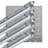 Réglette LED étanche 2130 lumens - 11.5W - Blanc froid 4000K - IP65 - IK08 - 120cm - 4 pièces