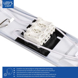 Réglette LED TL IP65, 3060 lumens – 16,5 W – Blanc froid 4000 K – 150 cm – Étanche – 2 pièces