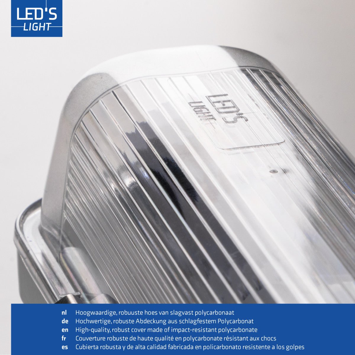 LED Vochtbestendig armatuur 1110 Lumen - 6W - Koelwit 4000K - IP65 - 60cm - Met verwisselbare buis - 2 stuks