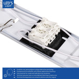 Réglette LED résistante à l’humidité, 1110 lumens – 6 W – Blanc froid 4000 K – IP65 – IK08 – 60 cm – 4 pièces