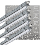 LED TL Armatuur 1800 Lumen - 17.5W - Koelwit 4000K - 120cm - IP65 - IK06 - EasyClick - 4 Stuks