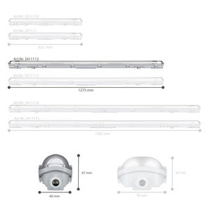 4 PACK - LED's Light LED TL armatuur 150 cm compleet met LED TL buis - 2880lm