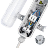 LED TL Armatuur 900 Lumen - 9W - Koelwit 4000K - 60cm - IP65 - IK06 - EasyClick - 2 Stuks