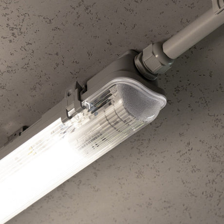 LED TL Armatuur 900 Lumen - 9W - Koelwit 4000K - 60cm - IP65 - IK06 - EasyClick - 2 Stuks