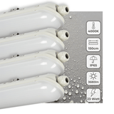 LED TL Armatuur Pro 3680 lumen - 23W - Koelwit 4000K - 150cm - IP65 Waterdicht - IK08 Slagvast - Koppelbaar - 4 stuks