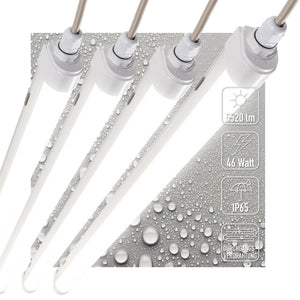Luminaire LED étanche à l’humidité 5520 lumen - 46W - Blanc froid 4000K - IP65 - 150cm - 230V - 4 unités