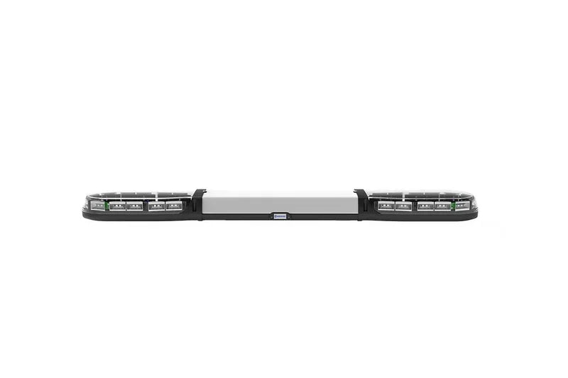 Rampe clignotante à LED ambre | série 13 | ambre ECE-R65 | transparent | centre blanc | 1250mm | 24 LED | 13-01008-E
