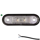 LED markeringslicht groen | 12-24v | 50cm. kabel | M10MV-200G