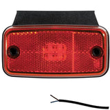 LED markeringslicht rood | 12-36v | 50cm. kabel | M10MV-650R