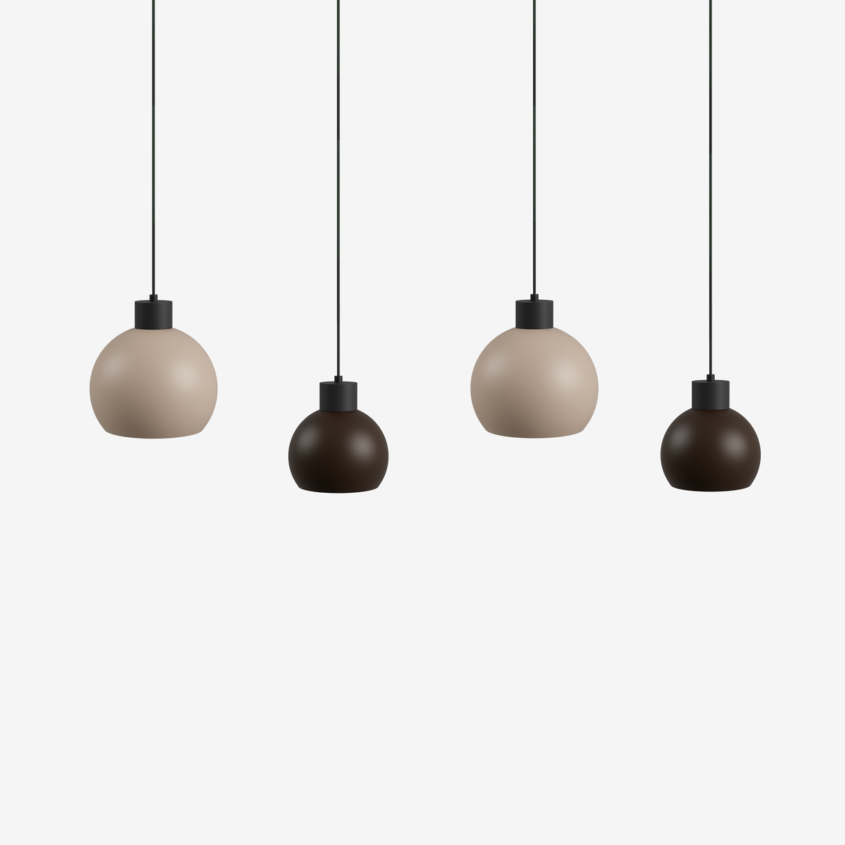 Switch 4L - Moka - Suspension - 11 couleurs, 12 abat-jour