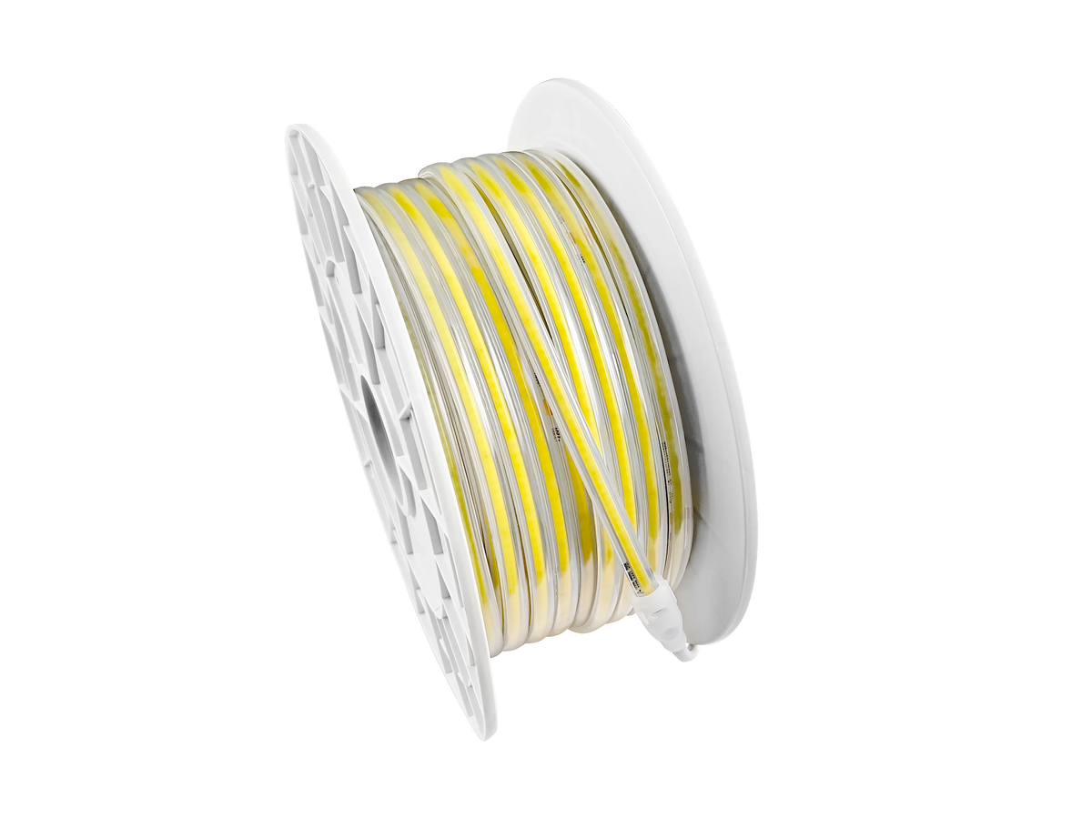 COB LED Lichtslang 230V - Warmwit 3000K - 10W/m - 1000lm/m - IP65 - Snijbaar - 50m rol