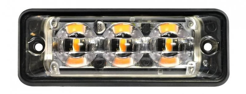 Feu clignotant LED 3 LED | Ultra-plat Slimline | bleu | 10-30v | SSLED3DVB