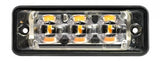 Feu clignotant LED 3 LED | Ultra-plat Slimline | bleu | 10-30v | SSLED3DVB
