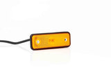 LED markeringslicht amber | 12-24v | 50cm. kabel | 1,5mm². connector | MV-2910A