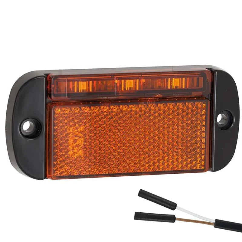 Feu de position LED ambre | 12-24v | connecteur 2 broches | 44AMEB2P