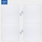LED Paneel 60x60 cm - 40W - 4000 Lumen - Koelwit 4000K - Inclusief Driver - 4 Stuks
