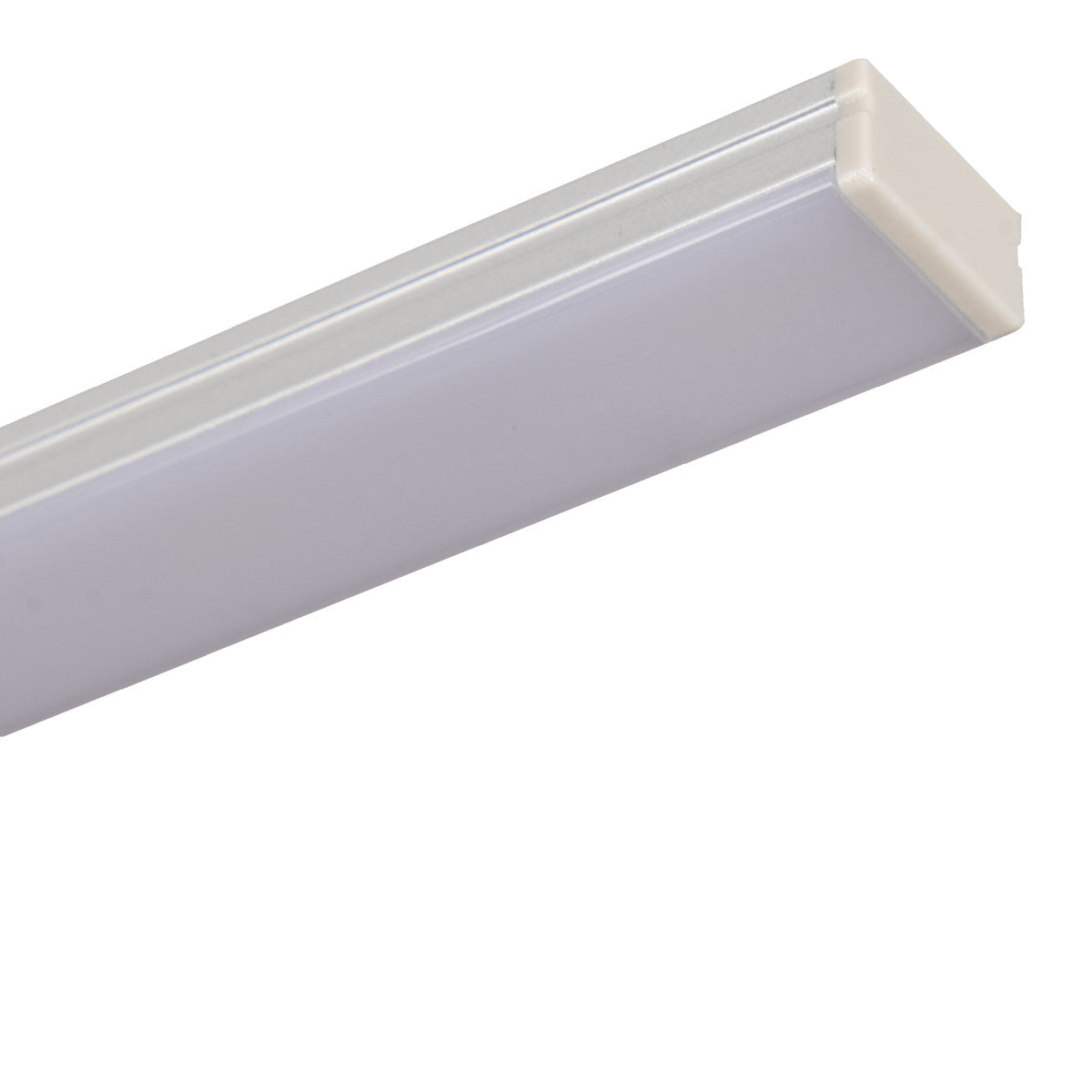 Goulotte LED en aluminium - Blanche - 800 mm - éclairage d’escalier - 15 pièces